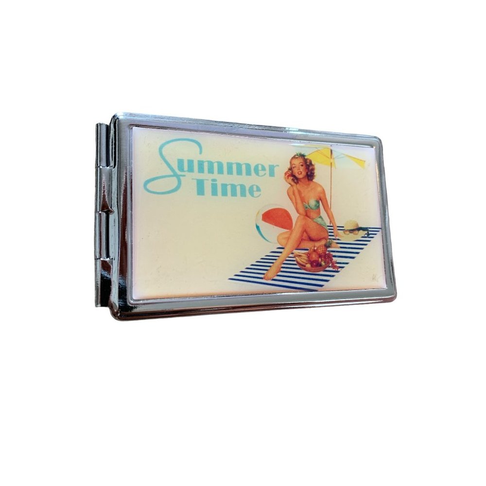 Summer Time Compact Mirror / Adressbook